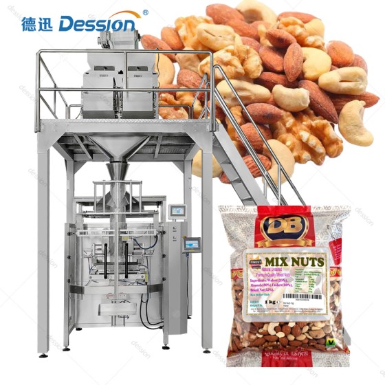 Oxygen-Barrier Vertical Nut Packaging System | Sanitary VFFS with Nitrogen Flushing for Extended Shelf Life